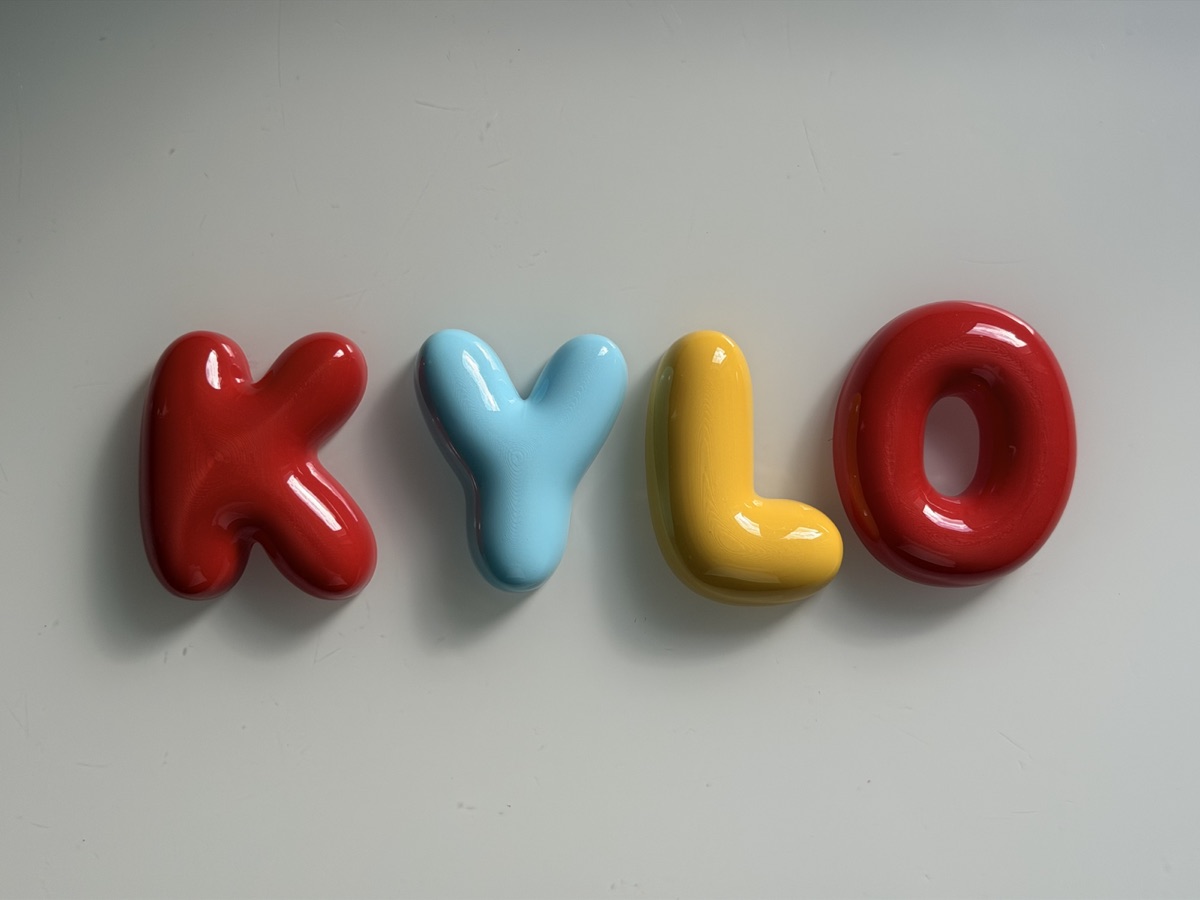 KYLO personalised bubble letters